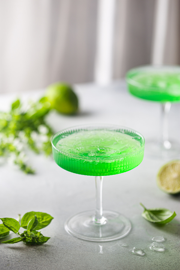Summer green cocktail