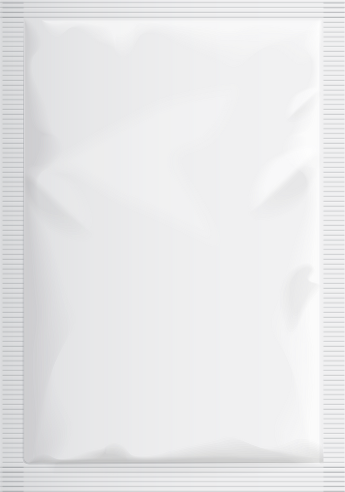paper packaging sachet mock up